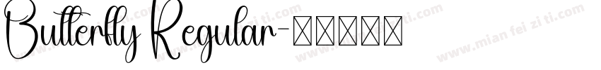 Butterfly Regular字体转换